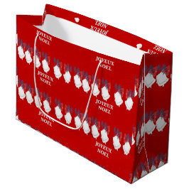 Frohe Weihnachten Rote Glocken Große Geschenktüte