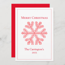 Frohe Weihnachten Rote Karierte Schneeflocke Rusti