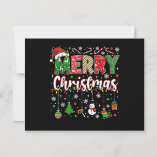 Frohe Weihnachten Rote Santa-Mütze Rentier Santa M