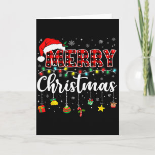 Frohe Weihnachten Rote Santa-Mütze Rentier Weihnac Karte
