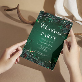 Frohe Weihnachten | Rote Typografie Einladung