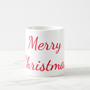 Frohe Weihnachten Rote Typografie Kaffeetasse