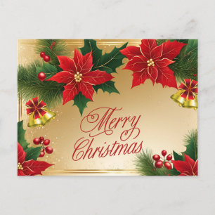 Frohe Weihnachten Rote Weihnachtssterne Blumen, Gl