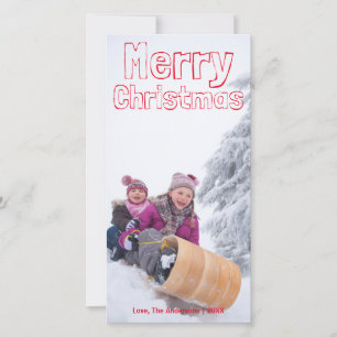 Frohe Weihnachten Roter Block - Photocard