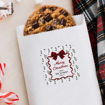 Frohe Weihnachten Roter Schleife Personalisierter