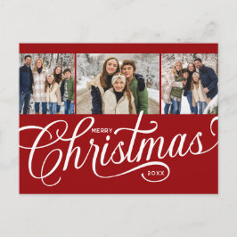 Frohe Weihnachten Roter Schriftzug Familienfeierta