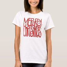 Frohe Weihnachten Roter T - Shirt