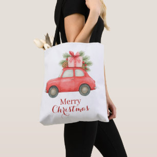 Frohe Weihnachten Rotes Auto – Personalisiertes We