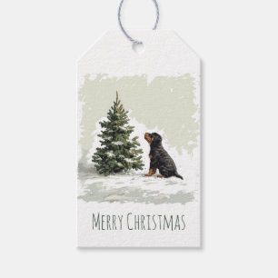 Frohe Weihnachten Rottweiler Dog Weihnachtsbaum Geschenkanhänger