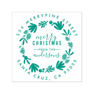 Frohe Weihnachten | Rücksendeadresse der Kranken Permastempel