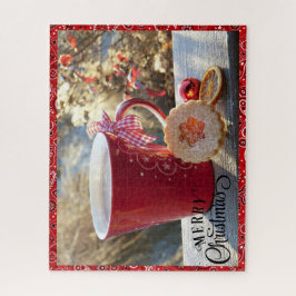 Frohe Weihnachten ruhige Momente Geschenk Puzzle