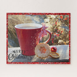Frohe Weihnachten ruhige Momente Geschenk Puzzle