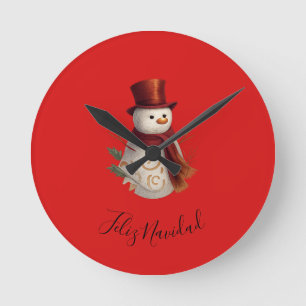 Frohe Weihnachten Rund Uhr - Feliz Navidad
