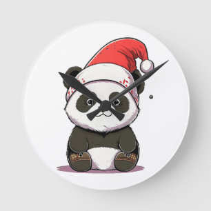Frohe Weihnachten Runde Wanduhr