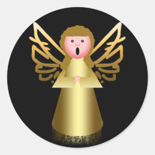 Frohe Weihnachten Runder Aufkleber