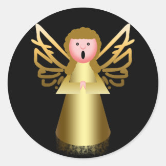 Frohe Weihnachten Runder Aufkleber