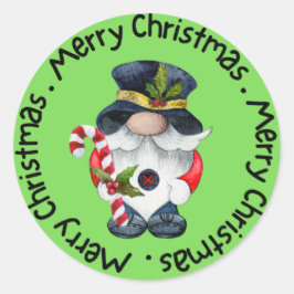 Frohe Weihnachten Runder Aufkleber