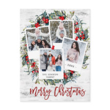 Frohe Weihnachten Rustikale Birch Bark 4 FOTO Gruß