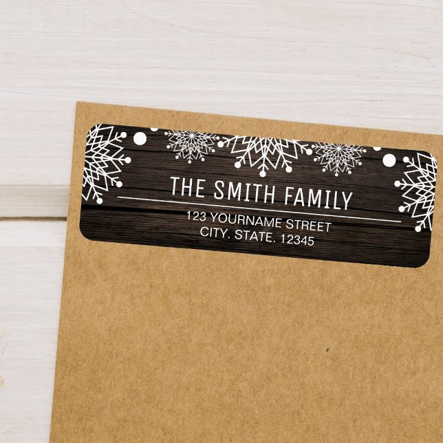 Frohe Weihnachten | Rustikale Schneeflocken aus Ba (Von Creator hochgeladen)