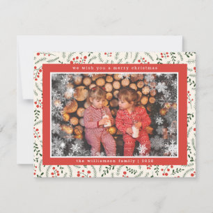 Frohe Weihnachten Rustikale Snowflake Foto Urlaub