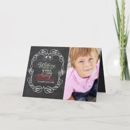 Frohe Weihnachten Rustikales Chalkboard Mistletoes