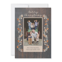 Frohe Weihnachten Rustikales Foto