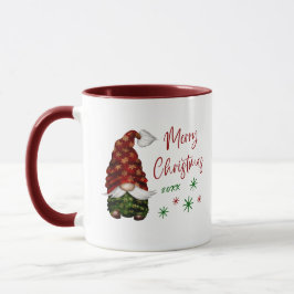 Frohe Weihnachten Rustikales Land Gnome Spaß Urlau Tasse