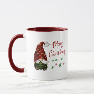 Frohe Weihnachten Rustikales Land Gnome Spaß Urlau Tasse