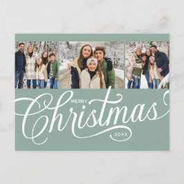 Frohe Weihnachten Sage Grün Script Feiertag 3 Foto