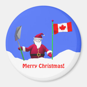 Frohe Weihnachten Sankt in Kanada Magnet