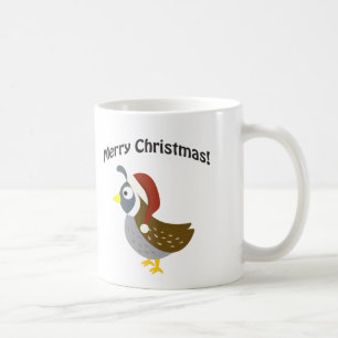 Frohe Weihnachten! Sankt-Wachteln Tasse