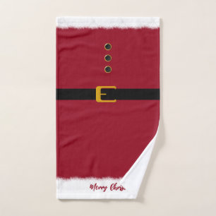 Frohe Weihnachten-Santa- Badhandtuch Set