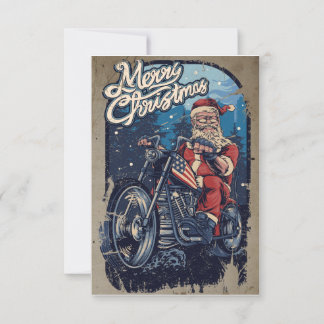 Frohe Weihnachten Santa Biker USA
