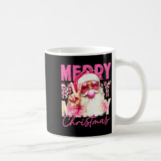 Frohe Weihnachten Santa Bubble Gum Pink Xmas Famil Kaffeetasse