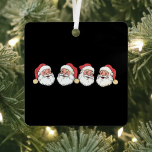 Frohe Weihnachten Santa Claus Hut Xmas Ornament Aus Metall