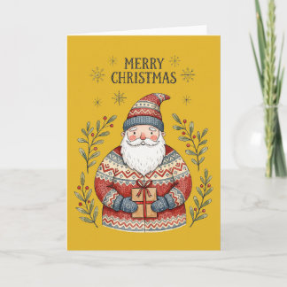 Frohe Weihnachten Santa Claus Karte