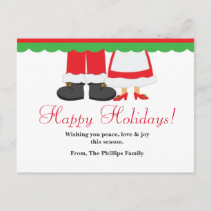 Frohe Weihnachten Santa Claus & Mrs Weihnachtskart