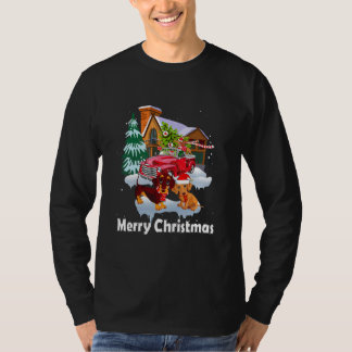 Frohe Weihnachten Santa Dachshund Hund Weihnachten T-Shirt
