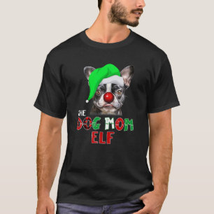 Frohe Weihnachten Santa Elf Boston Terrier Dog Mut T-Shirt