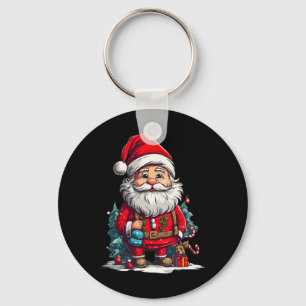 Frohe Weihnachten Santa für Jungen Mädchen1 Schlüsselanhänger