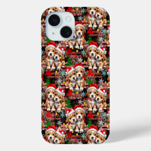 Frohe Weihnachten Santa Hut Hund Welpe Design - Sc Case-Mate iPhone Hülle