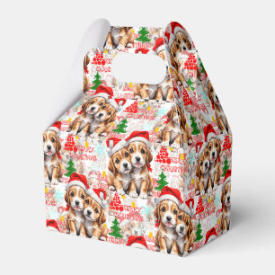 Frohe Weihnachten Santa Hut Hund Welpe Design - We Geschenkschachtel