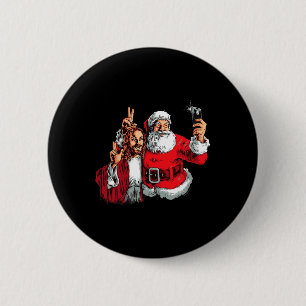 Frohe Weihnachten Santa Jesus Selfie Fun Xmas Paja Button