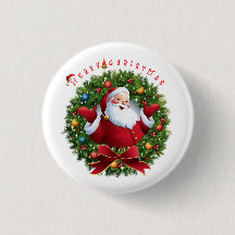 Frohe Weihnachten Santa Kranz Holiday Design