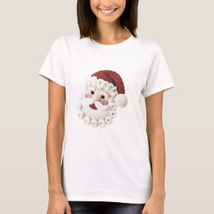 Frohe Weihnachten Santa Latch Hook T-Shirt