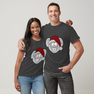 Frohe Weihnachten Santa Maus Screwball Grafiken T-Shirt
