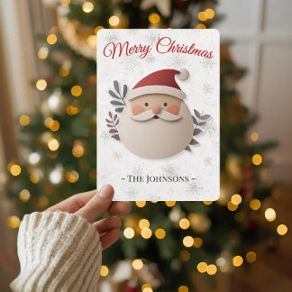 Frohe Weihnachten Santa – Personalisierte Familie Einladung