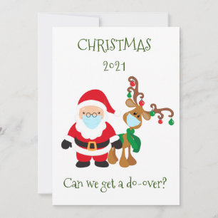 Frohe Weihnachten Santa Rentiere Gesichtsmaske 202