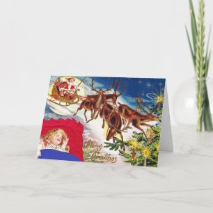 Frohe Weihnachten Santa Sleigh
