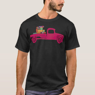 Frohe Weihnachten Santa Truck & lustige Yoga-Bekle T-Shirt